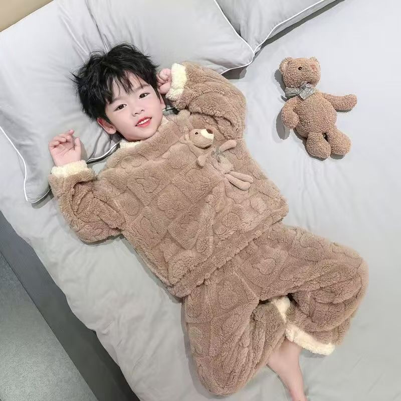 Winter Clothing For 1 Year Old Girl - 2026 Jesień Zima Piżama z Flaneli