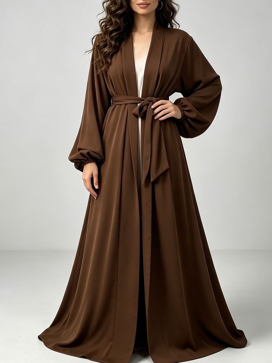 Winter Clothing Dubai - Moda dla muzułmanek: Otwarta abaja w
