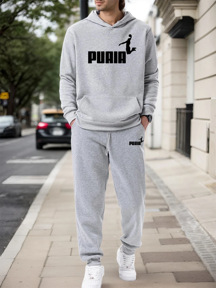 Winter Clothing Hoodie - Męski Zestaw/Bluza z Kapturem/Spodnie 2026 Jesień