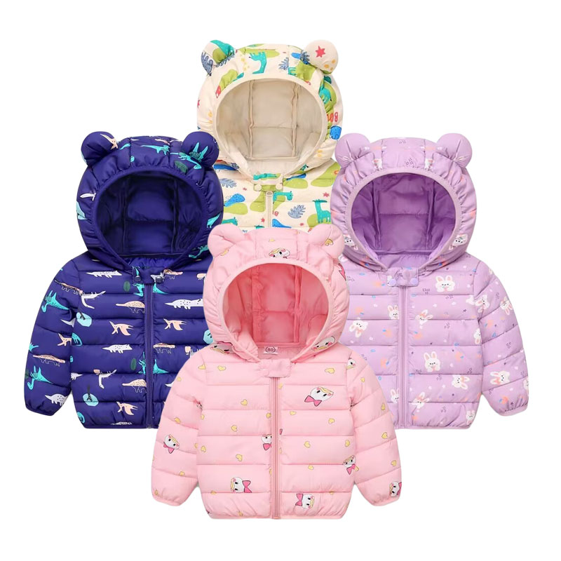 Winter Clothing For 1 Year Old Girl - Dziecięcy płaszcz bawełniany dziecięce kreskówki kurtka