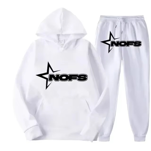 Winter Clothing Hoodie - Męski dres streetwearowy z kapturem 2026,