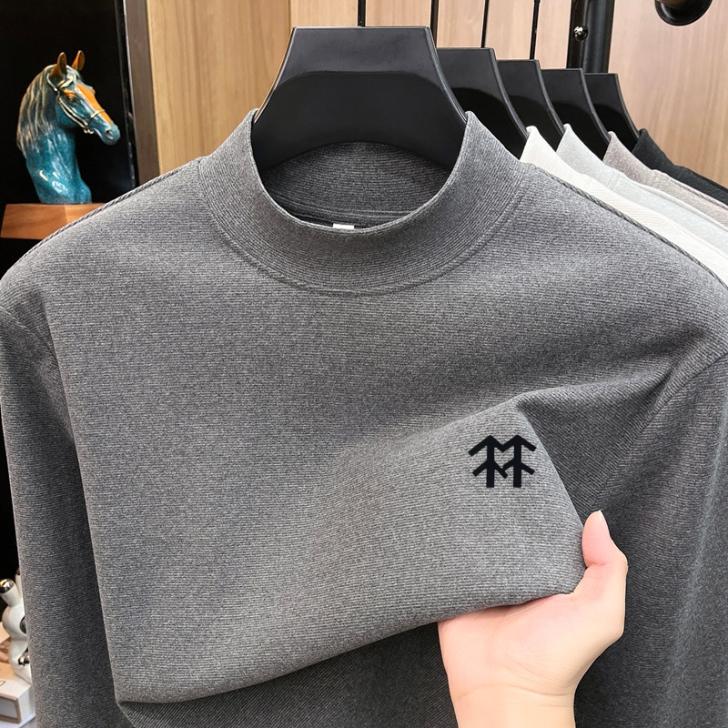Warm Winter Clothing - Męska koszulka z nadrukiem na jesień