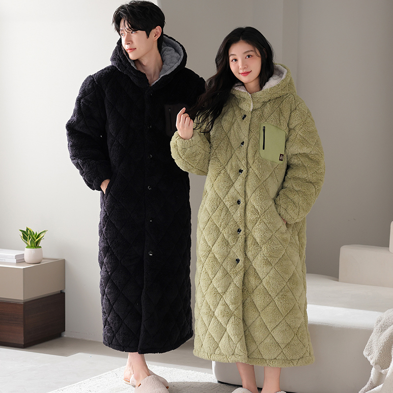 Winter Clothing Layers - Zimowy komplet szlafroków dla par z