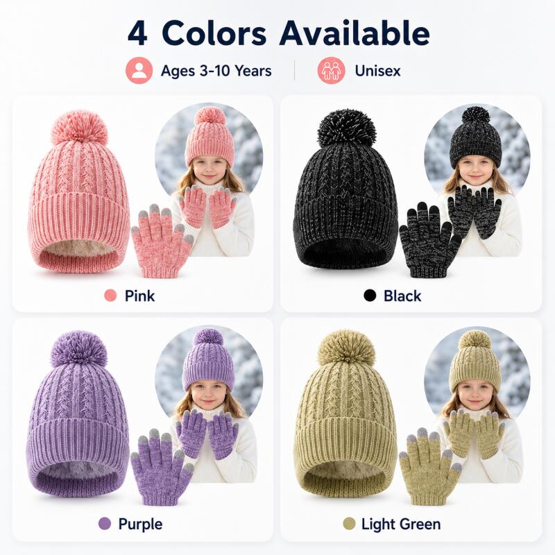Zimowy zestaw dla dzieci: dzie – Knit Glove Touch Screen recenzja i cena