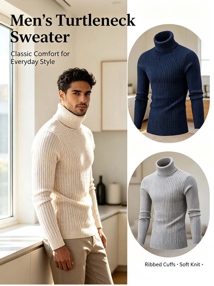 Jesienny męski sweter cargo z  – Winter Clothing Work recenzja i cena