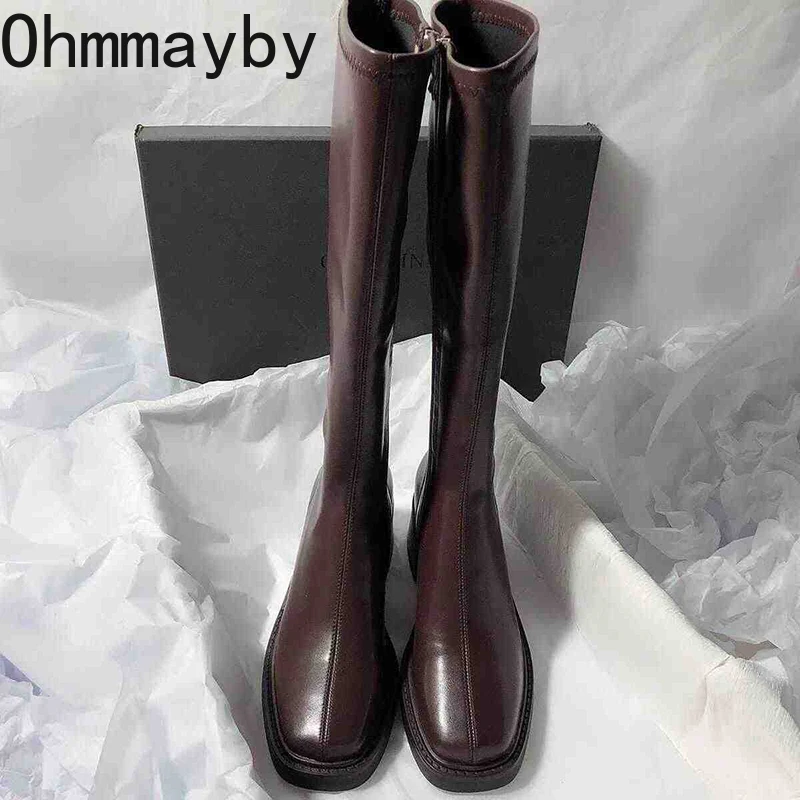 Vintage gruby obcas damskie bu – Winter Clothing Korea recenzja i cena