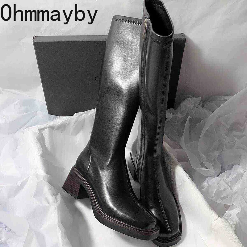 Vintage gruby obcas damskie bu – Winter Clothing Korea recenzja i cena