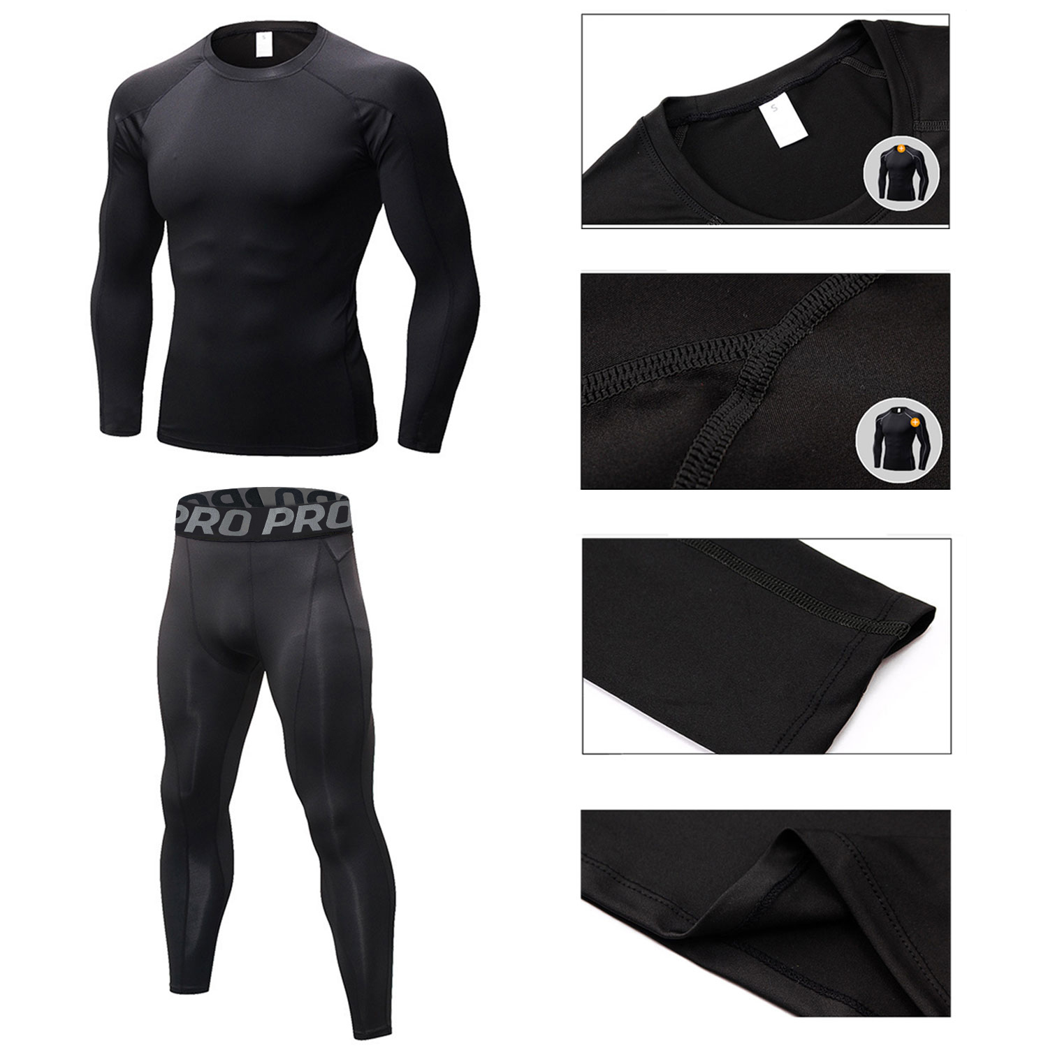 Mens Workout Compression Set P – Winter Clothing Layers recenzja i cena