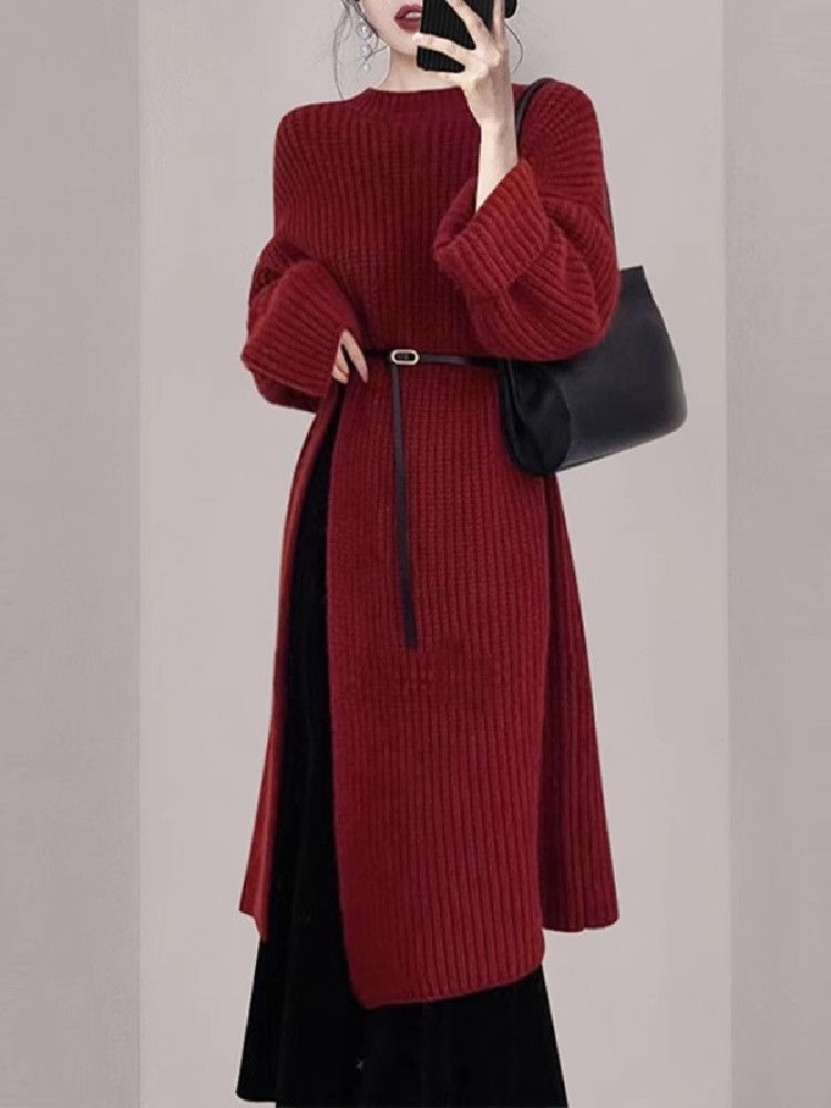 Elegancka damska czerwona suki – Winter Clothing H&M recenzja i cena