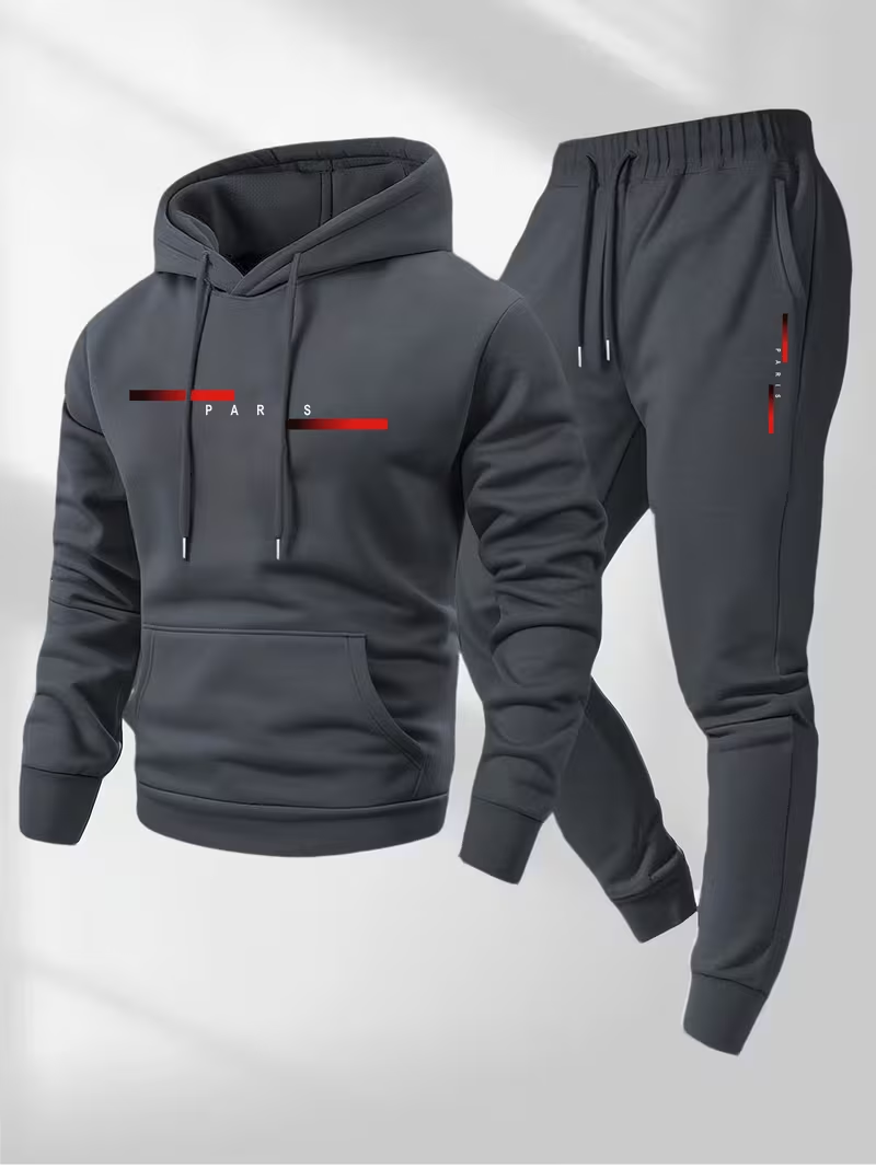 Męski, modny zestaw z nadrukie – Warm Winter Clothing recenzja i cena