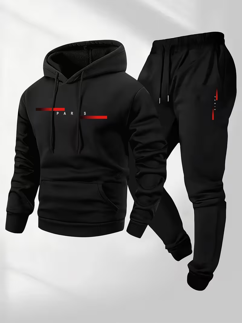 Męski, modny zestaw z nadrukie – Warm Winter Clothing recenzja i cena