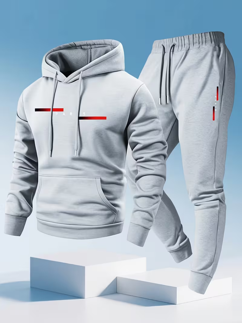 Męski, modny zestaw z nadrukie – Warm Winter Clothing recenzja i cena