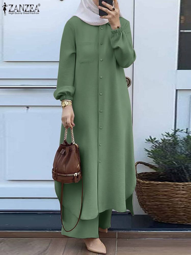 Moda ZANZEA 2 sztuk kobiety mu – Winter Clothing Dubai recenzja i cena