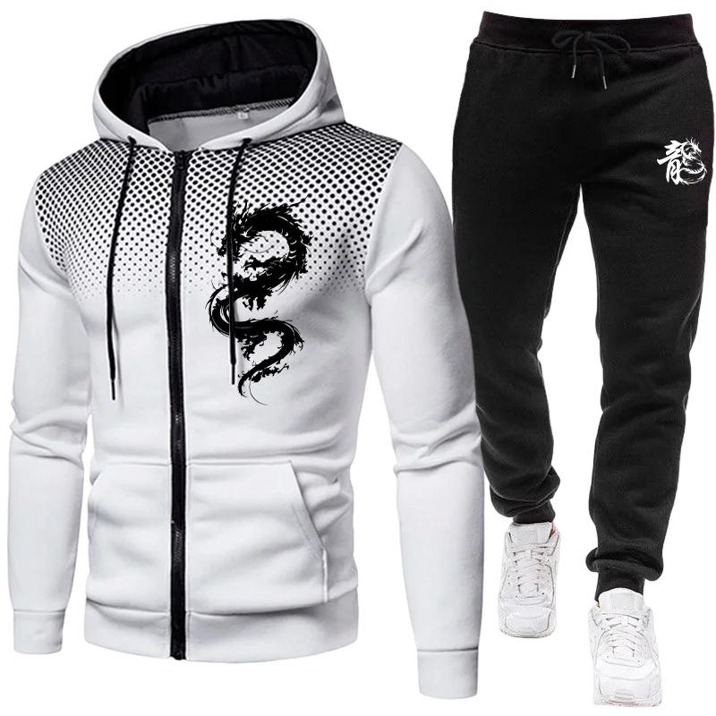 Męski Zestaw z Nadrukiem Smoka – Warm Winter Clothing recenzja i cena