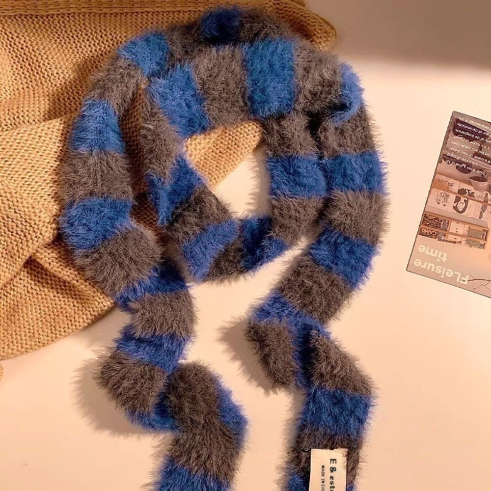 Dzianinowy szalik w paski w st – Warm Winter Clothing recenzja i cena