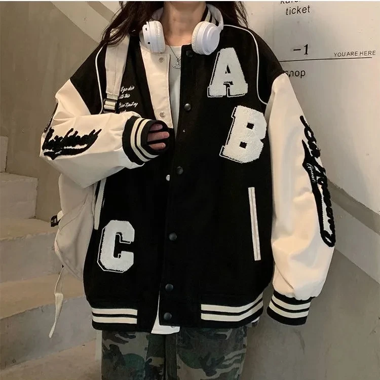Y2k Lamb Wool Bomber Jacket Fe – Winter Clothing H&M recenzja i cena
