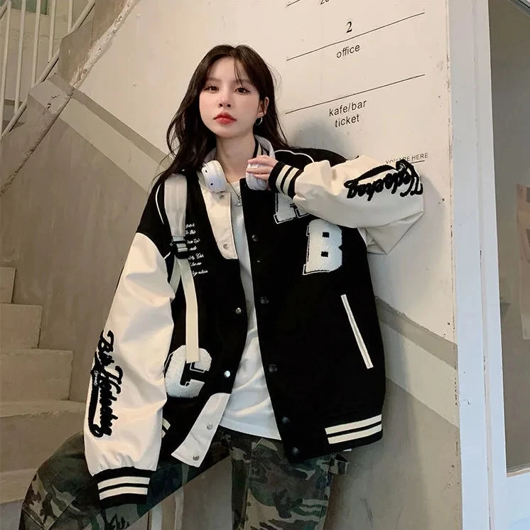 Y2k Lamb Wool Bomber Jacket Fe – Winter Clothing H&M recenzja i cena