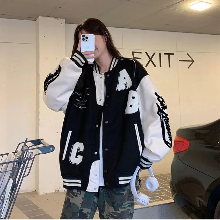 Y2k Lamb Wool Bomber Jacket Fe – Winter Clothing H&M recenzja i cena