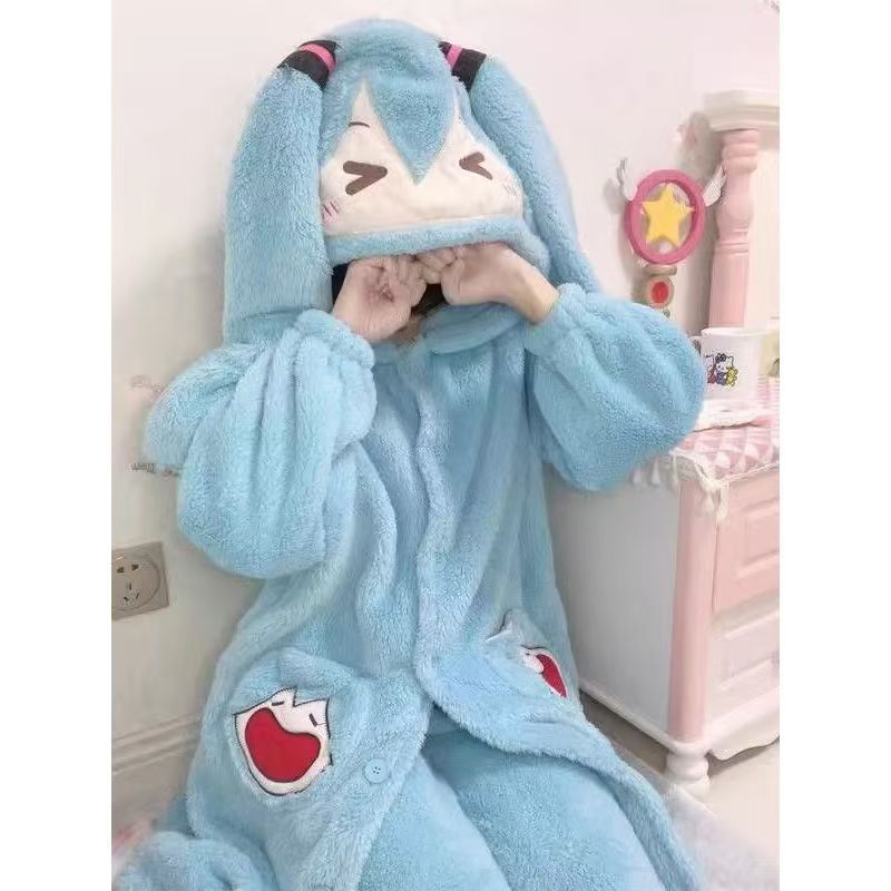 Piżama Anime Miku, uroczy zimo – Winter Clothing Korea recenzja i cena