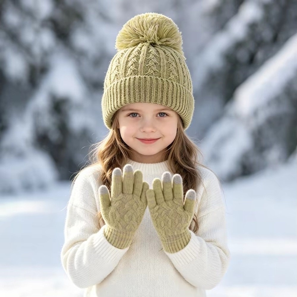 2 szt./zestaw Modny zimowy zes – Knit Glove Touch Screen recenzja i cena