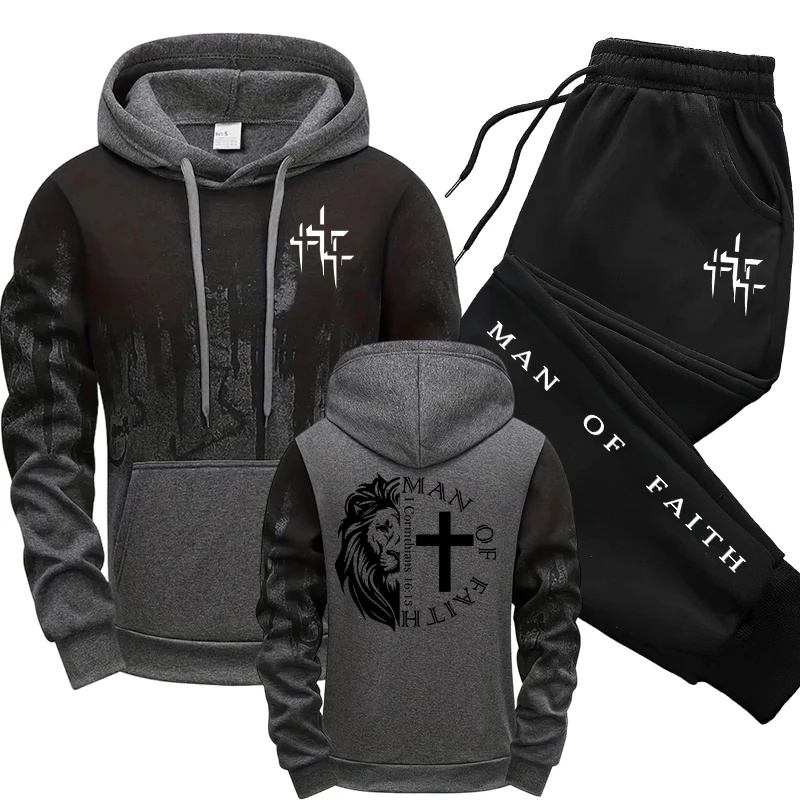 Męski zestaw z motywem Man of  – Winter Clothing Hoodie recenzja i cena