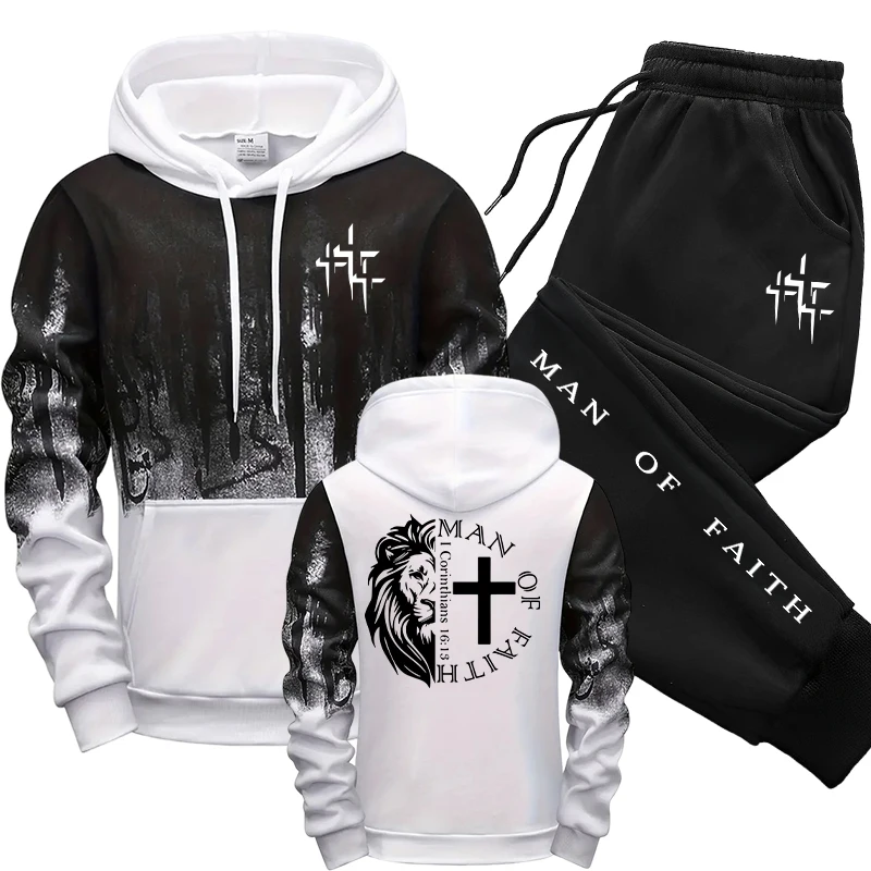 Męski zestaw z motywem Man of  – Winter Clothing Hoodie recenzja i cena
