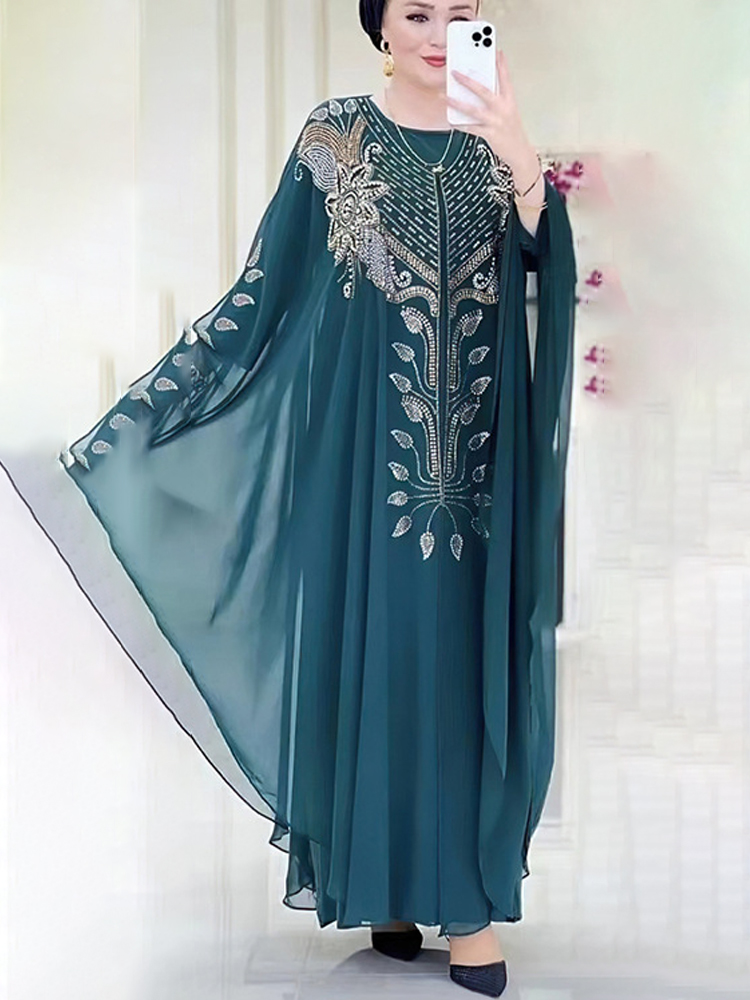 Szyfonowa Boubou moda muzułmań – Winter Clothing Dubai recenzja i cena