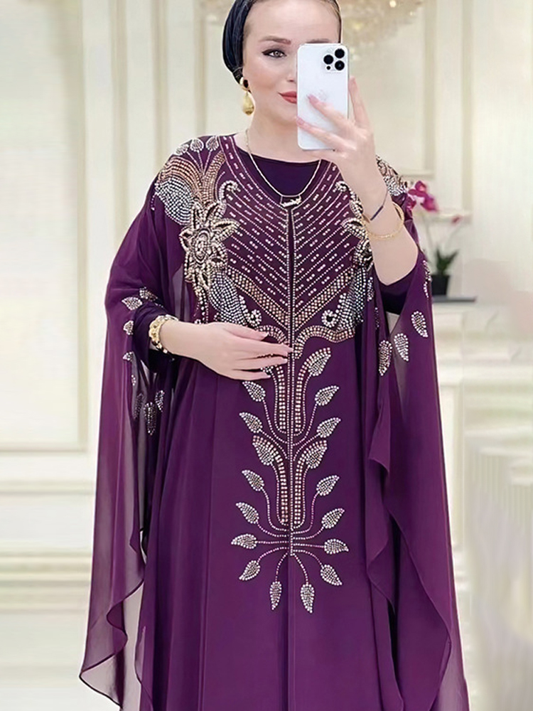 Szyfonowa Boubou moda muzułmań – Winter Clothing Dubai recenzja i cena
