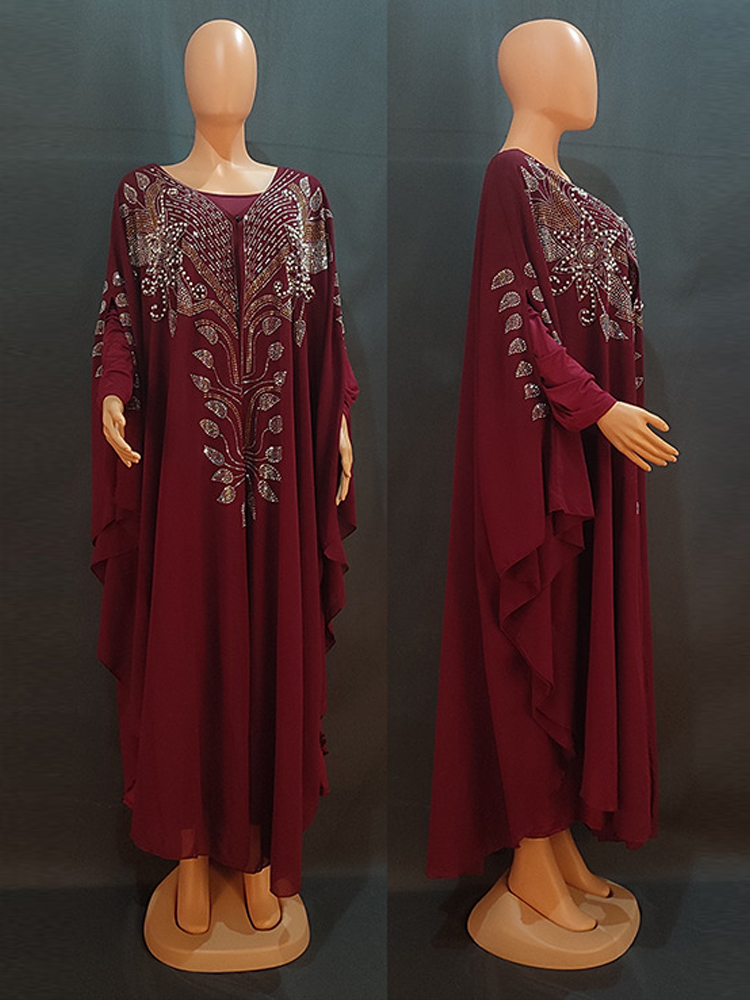 Szyfonowa Boubou moda muzułmań – Winter Clothing Dubai recenzja i cena